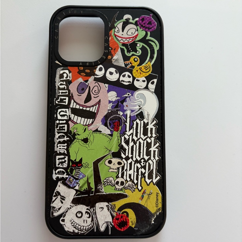 Nightmare Before Christmas Themed Phone Case - Black